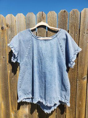 Unbranded | Denim Fringe Top